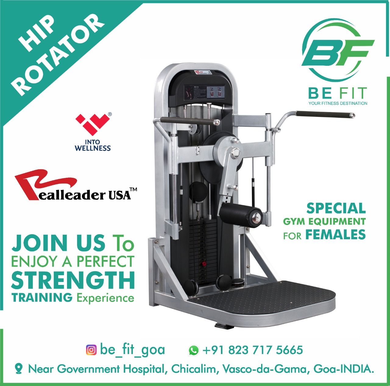 Hip Rotator Machine Gym gallery image at BE FIT GYM