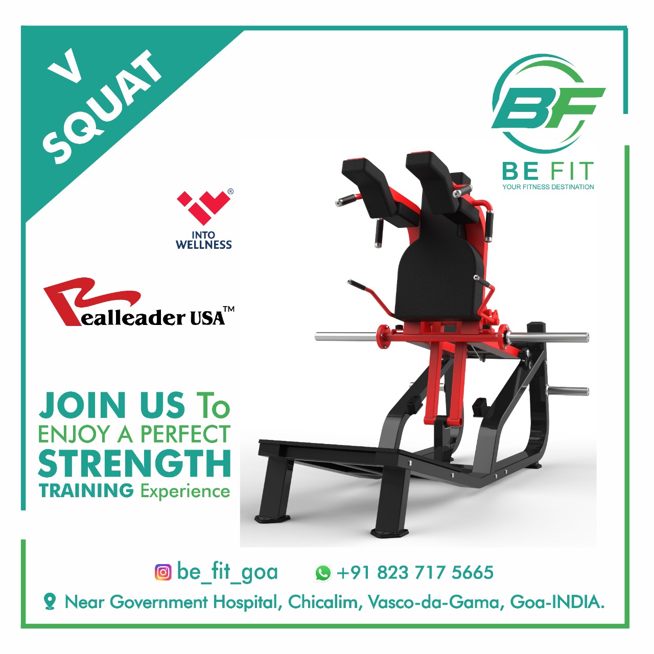 V Squat  Machine Gym gallery image at BE FIT GYM