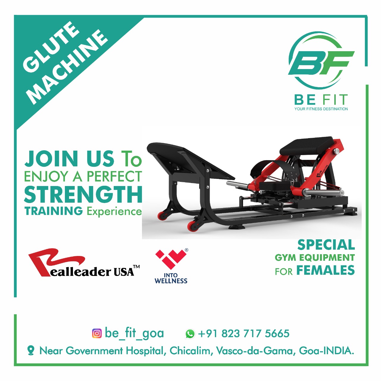 Glute Machine Gym gallery image at BE FIT GYM