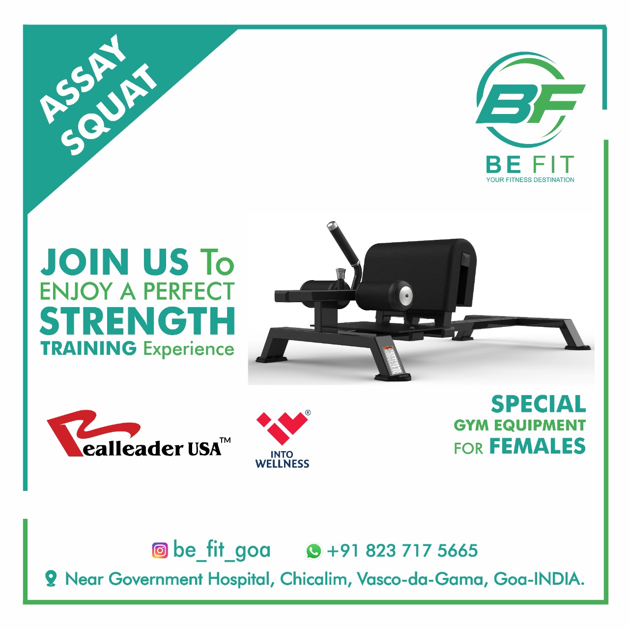 Assay Squat Machine Gym gallery image at BE FIT GYM